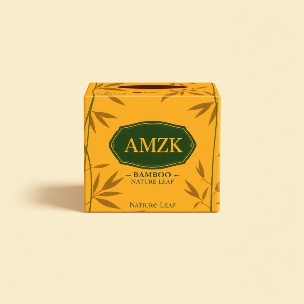 AMZK Bamboo Facial Tissues Nature Leaf pack