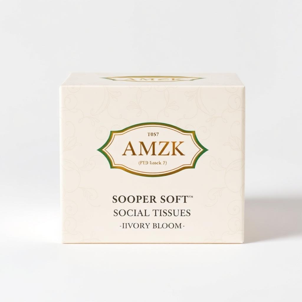 AMZK Soft Facial Tissues Ivory Bloom pack